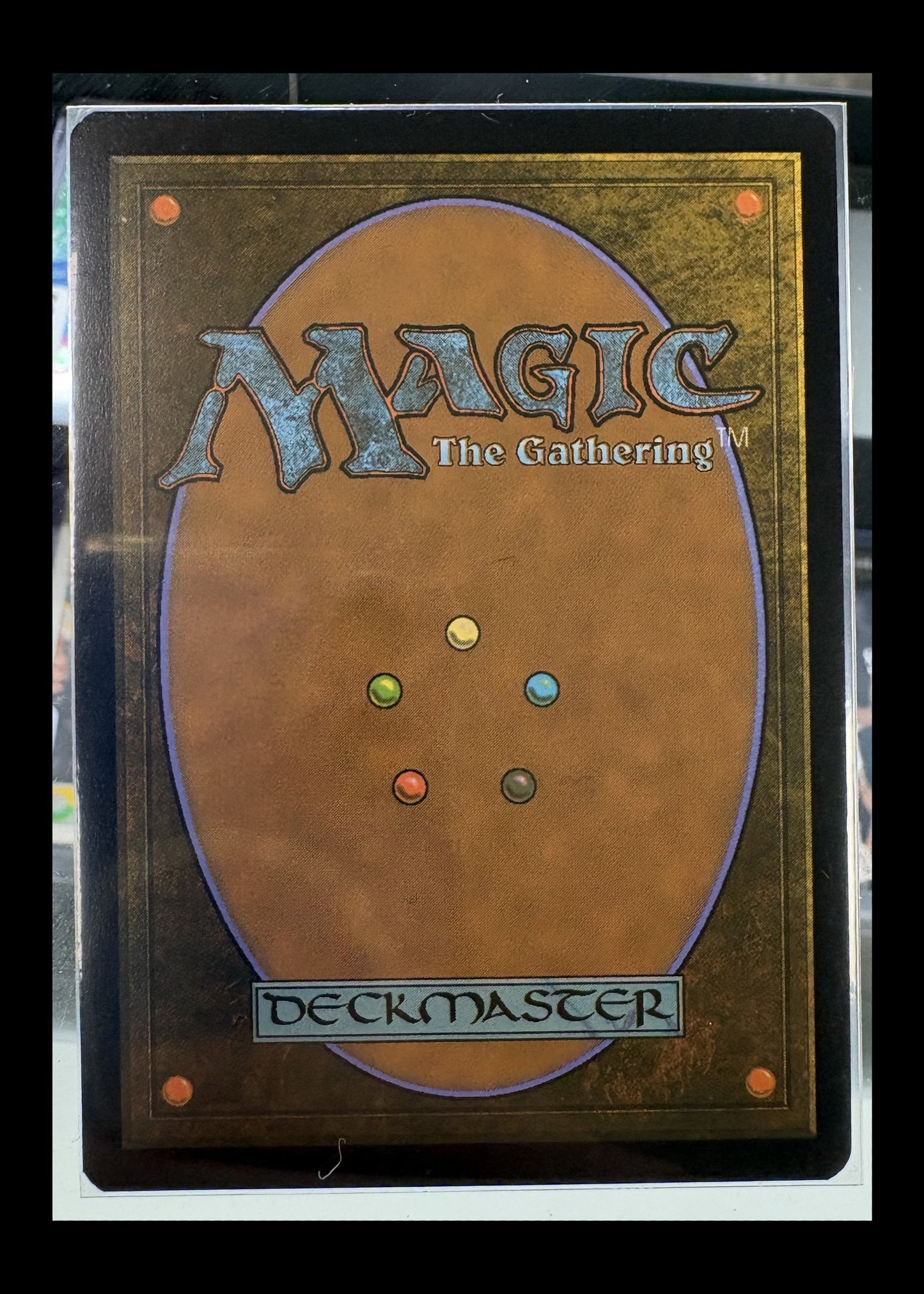 Godless Shrine #533 Unfinity borderless Galaxy Foil Magic card back - full photographed perimeter retained with black safety border