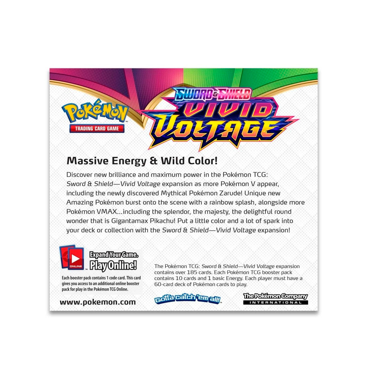 Caja de presentación con potenciadores de voltaje vívidos Sword & Shield (36 paquetes)