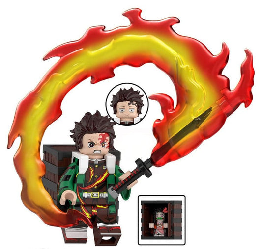 Water Pillar Swordsman Custom Minifig