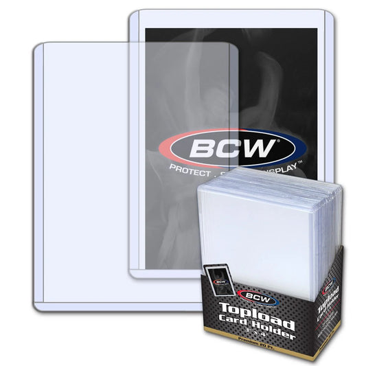BCW 3x4 顶部装入卡夹 - 高级 25 支