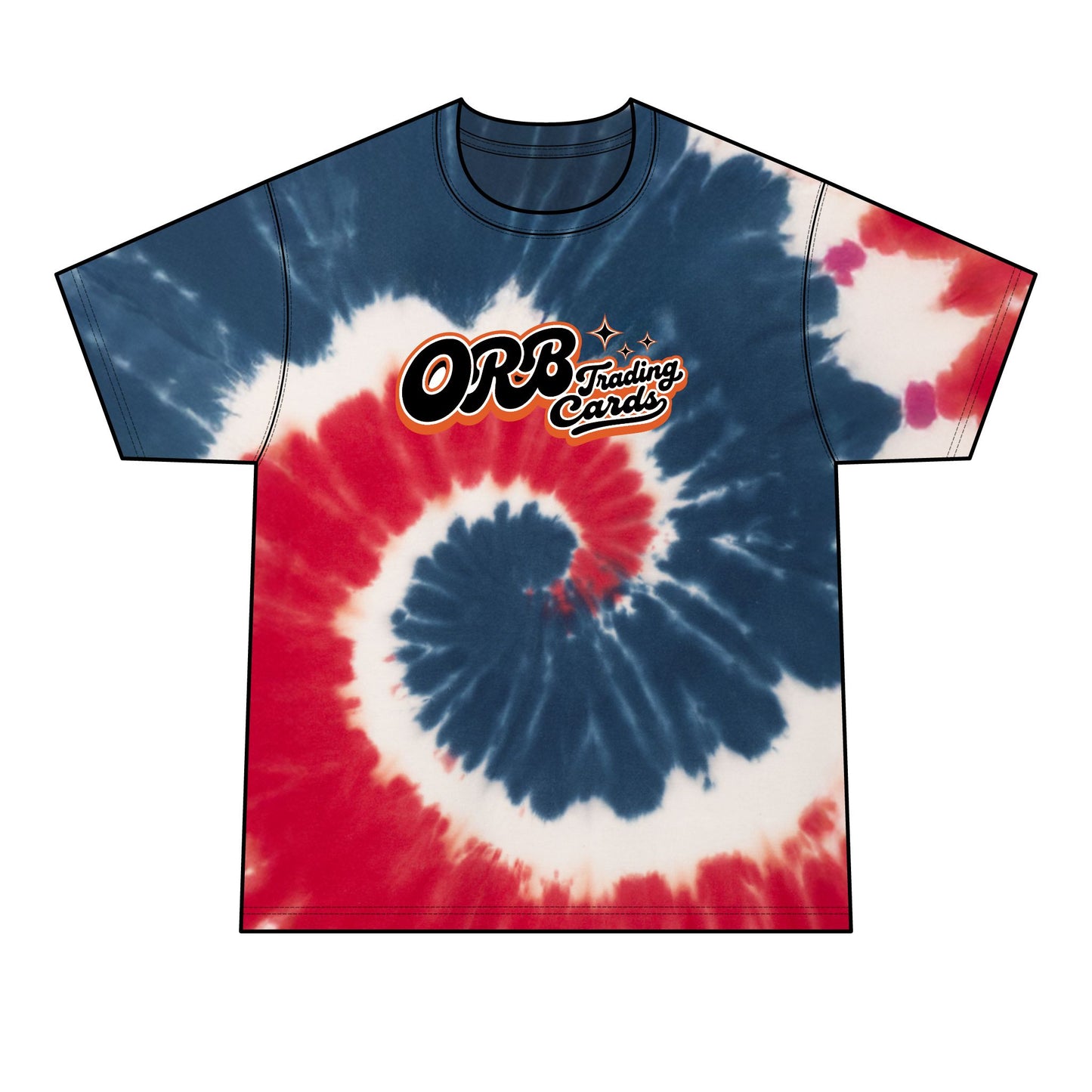 Tie-Dye T-Shirt — "Find Your People" Graphic Tee (ORB Trading Cards Logo)