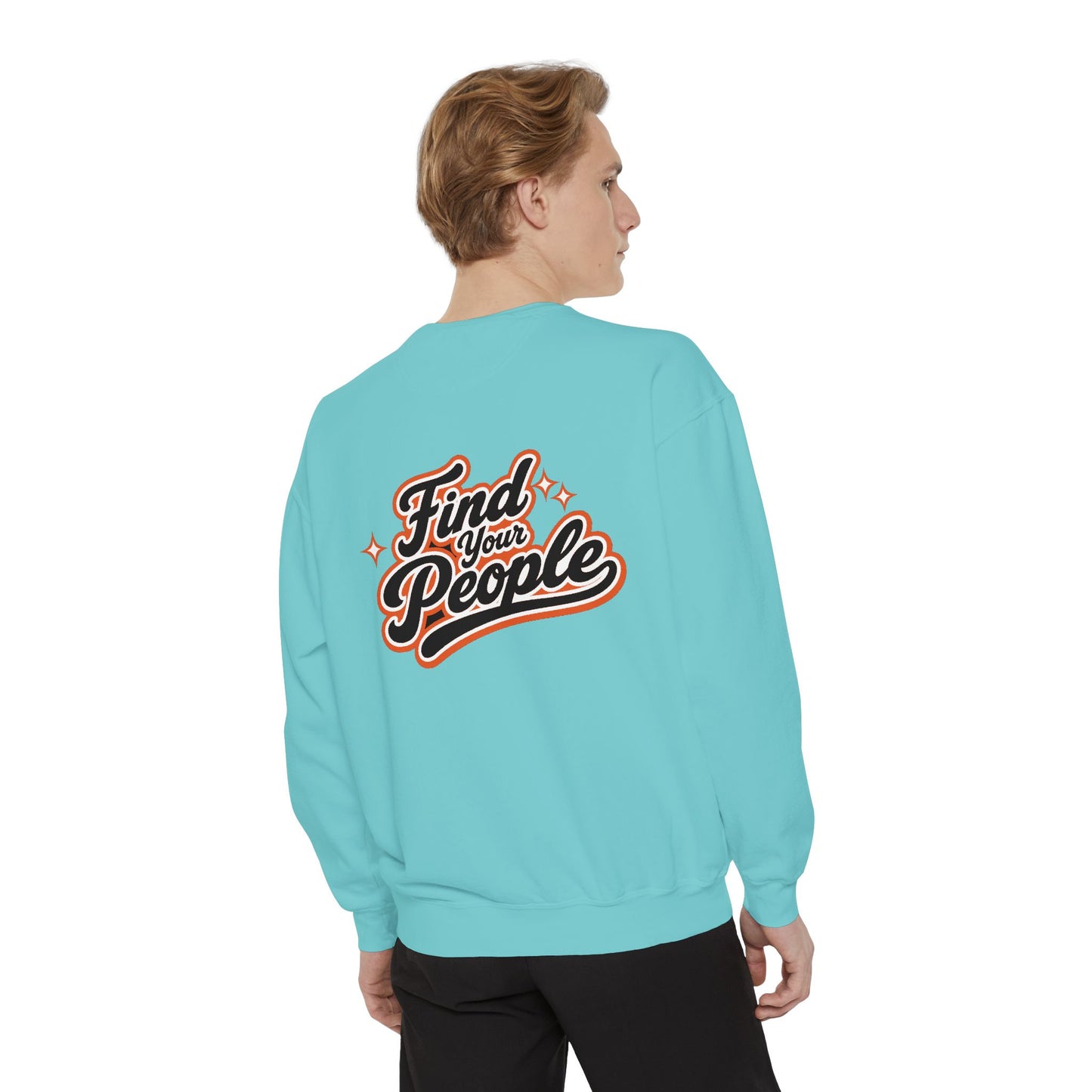 Find Your People Sweatshirt — ORB Trading Cards Retro Graphic Crewneck