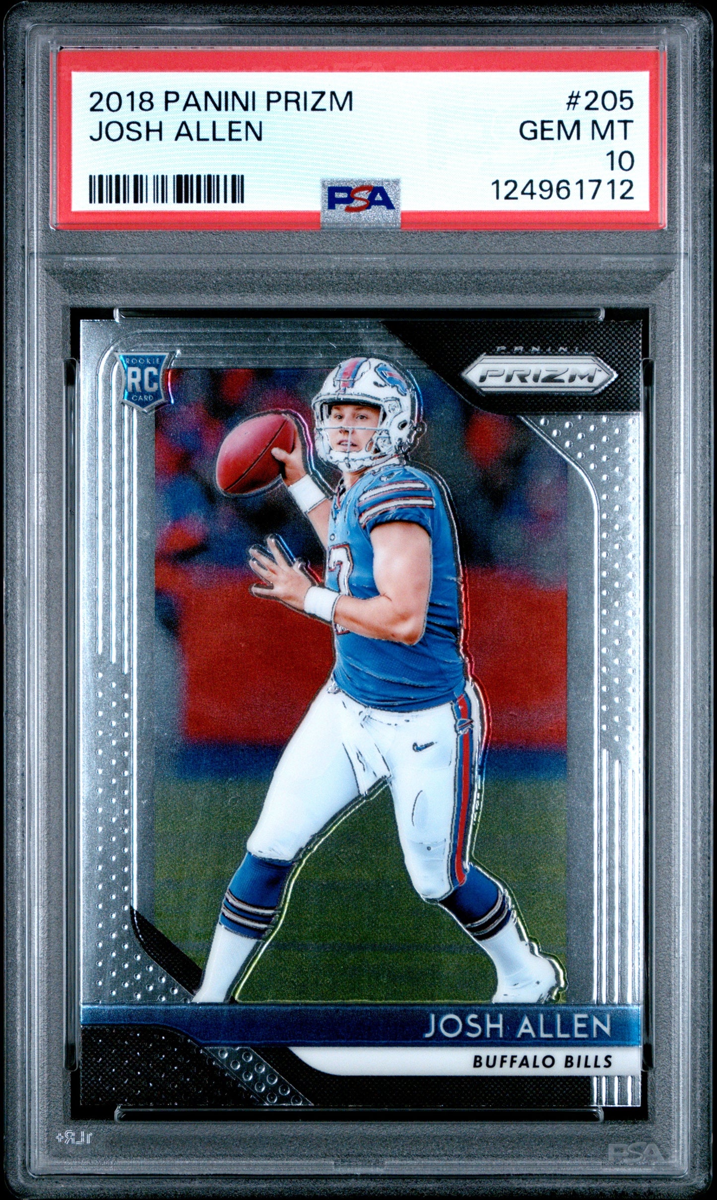 Graded 2018 Panini Prizm Josh Allen #205 Rookie RC Football Card PSA 1 – Orb Sports Cards & Collectibles