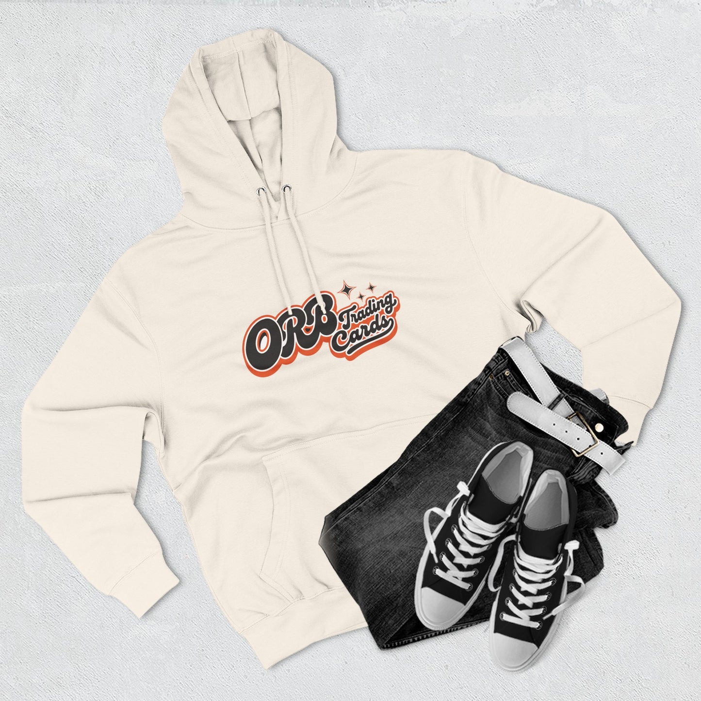 Find Your People Hoodie — 'ORB Trading Cards' Retro Script Fleece Hoodie