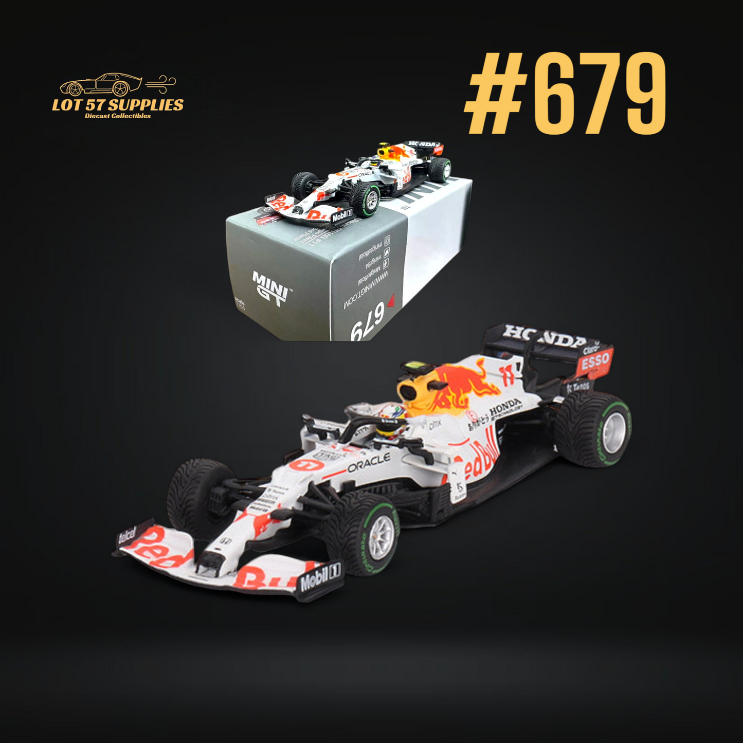 Mini-GT Red Bull RB16B #11 Sergio Pérez 1:64