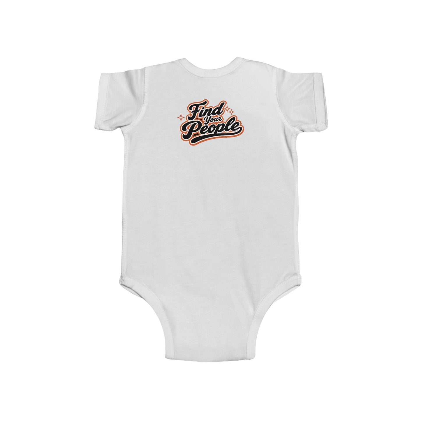 Infant Bodysuit — "Find Your People" Retro Script Baby Onesie
