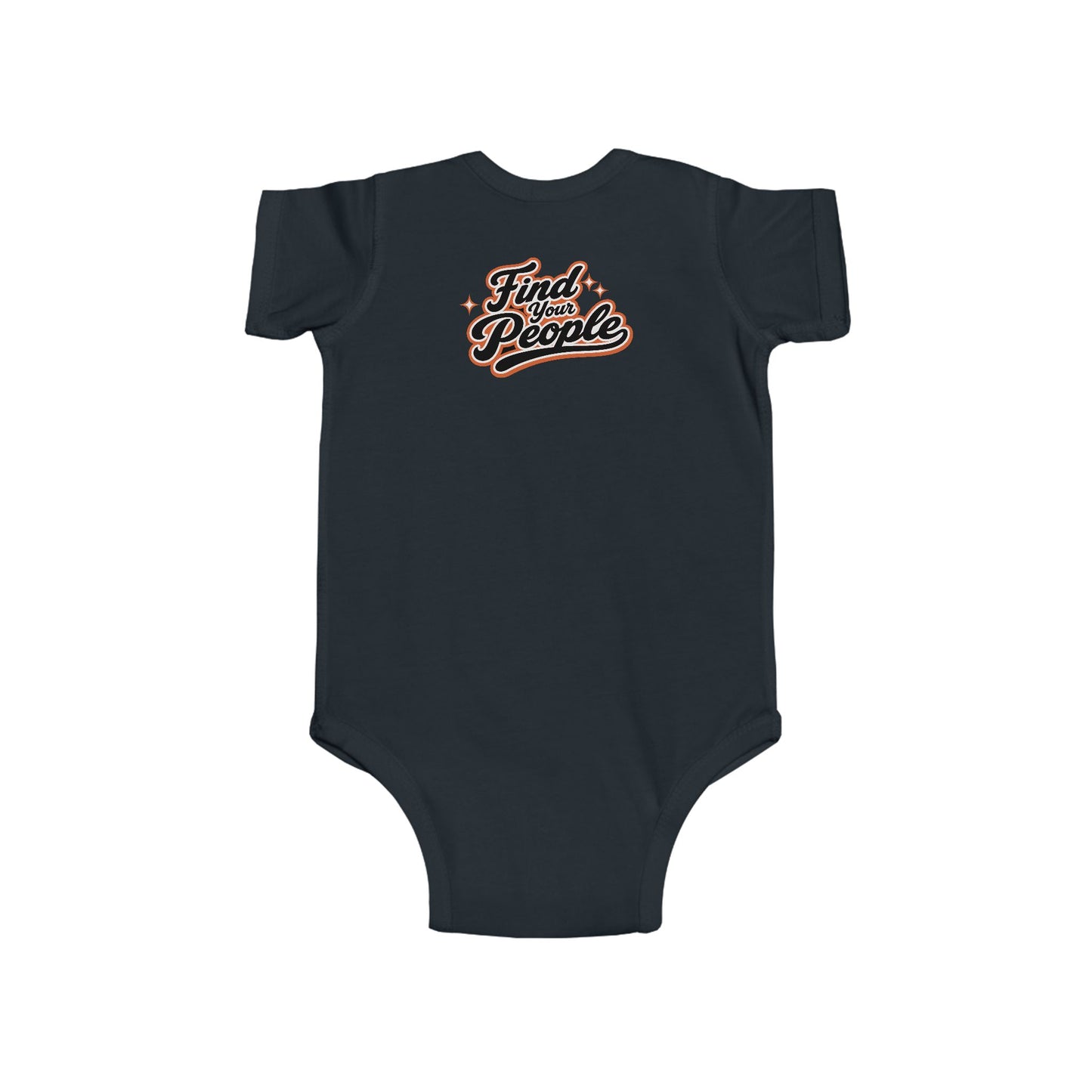 Infant Bodysuit — "Find Your People" Retro Script Baby Onesie