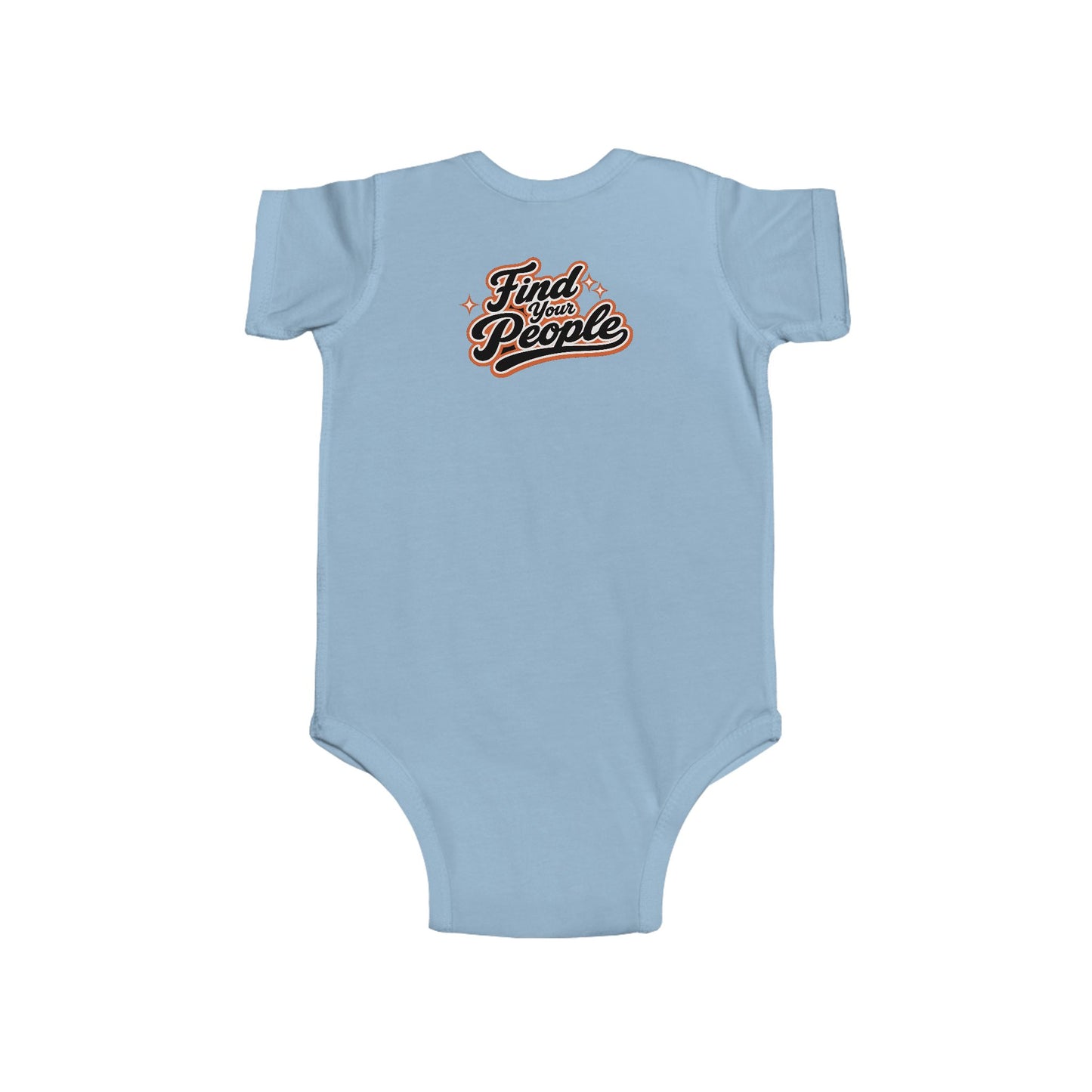 Infant Bodysuit — "Find Your People" Retro Script Baby Onesie