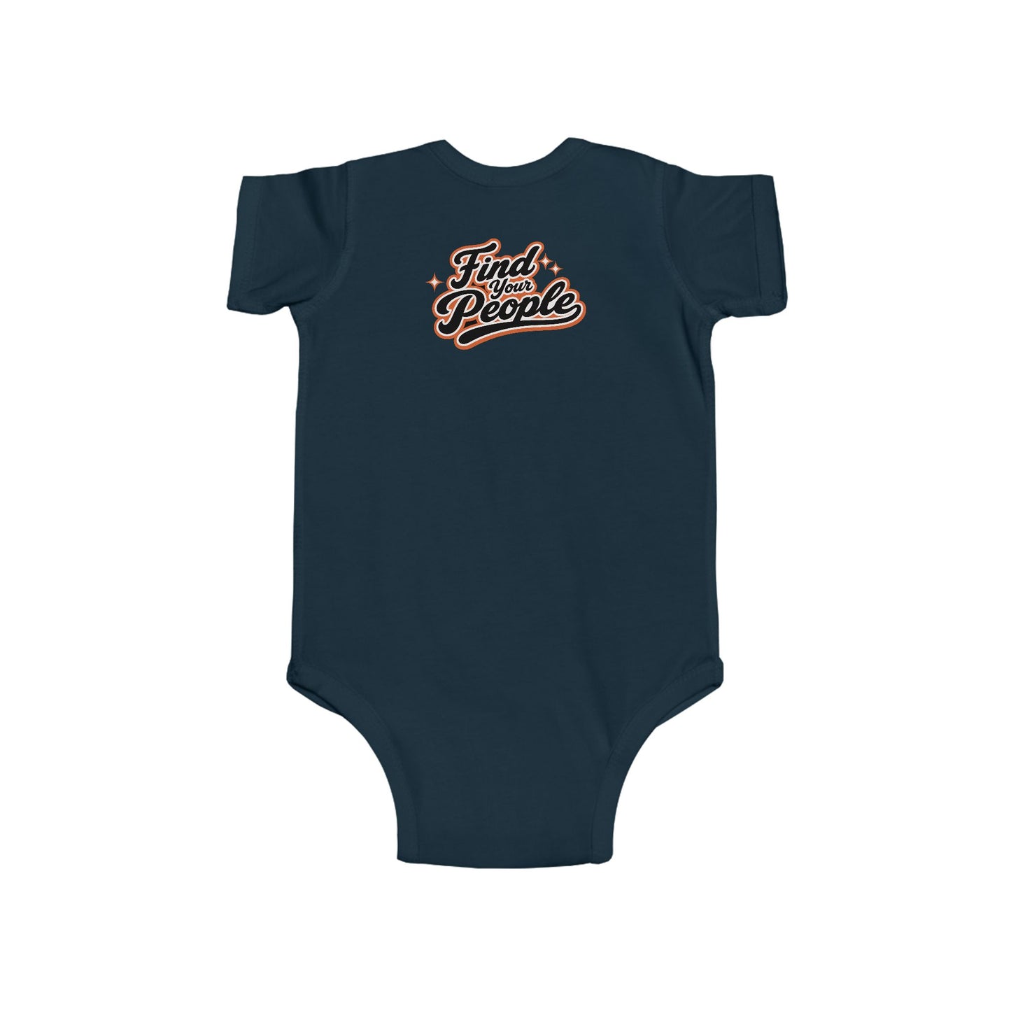 Infant Bodysuit — "Find Your People" Retro Script Baby Onesie