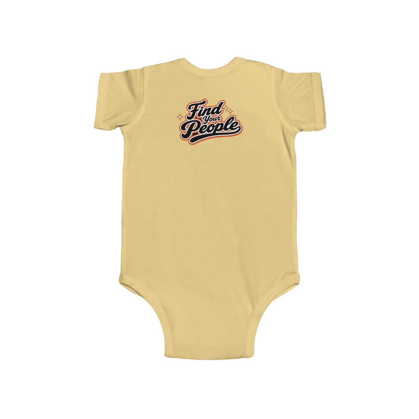 Infant Bodysuit — "Find Your People" Retro Script Baby Onesie