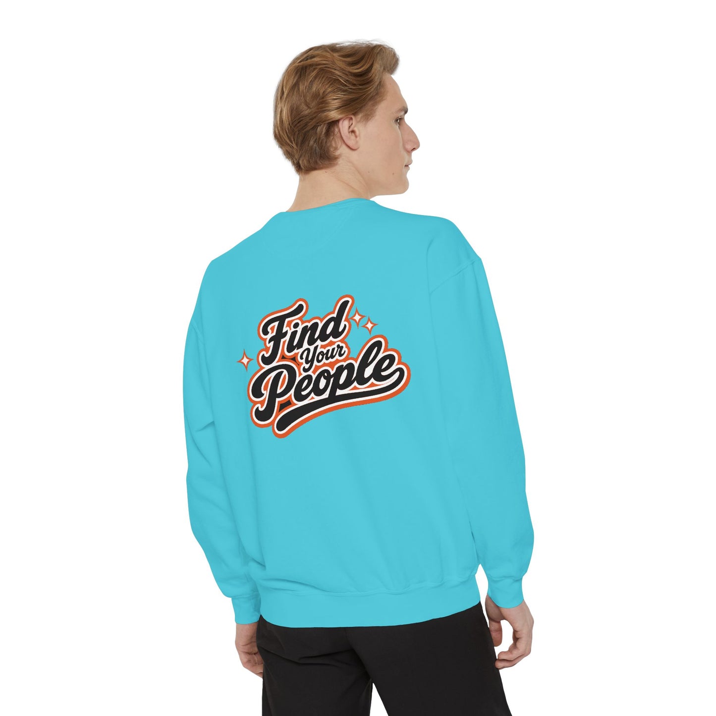 Find Your People Sweatshirt — ORB Trading Cards Retro Graphic Crewneck