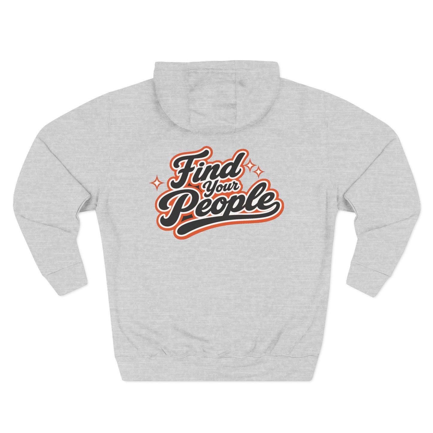 Find Your People Hoodie — 'ORB Trading Cards' Retro Script Fleece Hoodie