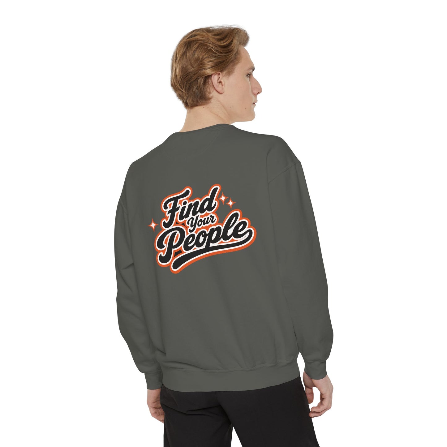 Find Your People Sweatshirt — ORB Trading Cards Retro Graphic Crewneck