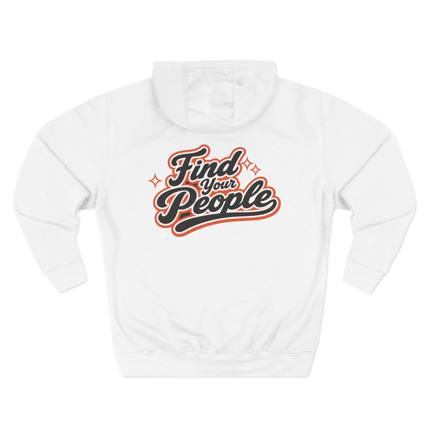 Find Your People Hoodie — 'ORB Trading Cards' Retro Script Fleece Hoodie