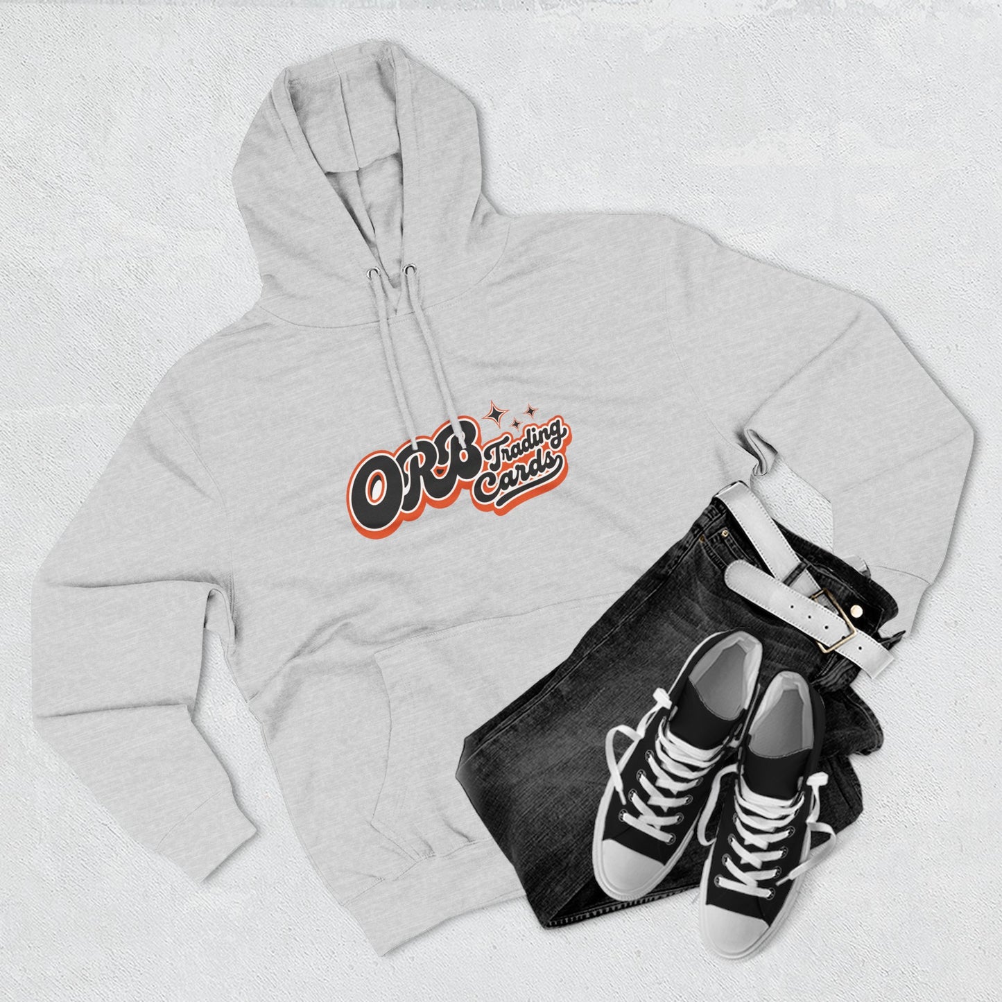 Find Your People Hoodie — 'ORB Trading Cards' Retro Script Fleece Hoodie