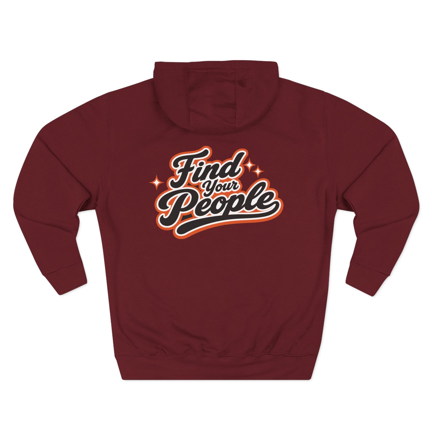 Find Your People Hoodie — 'ORB Trading Cards' Retro Script Fleece Hoodie
