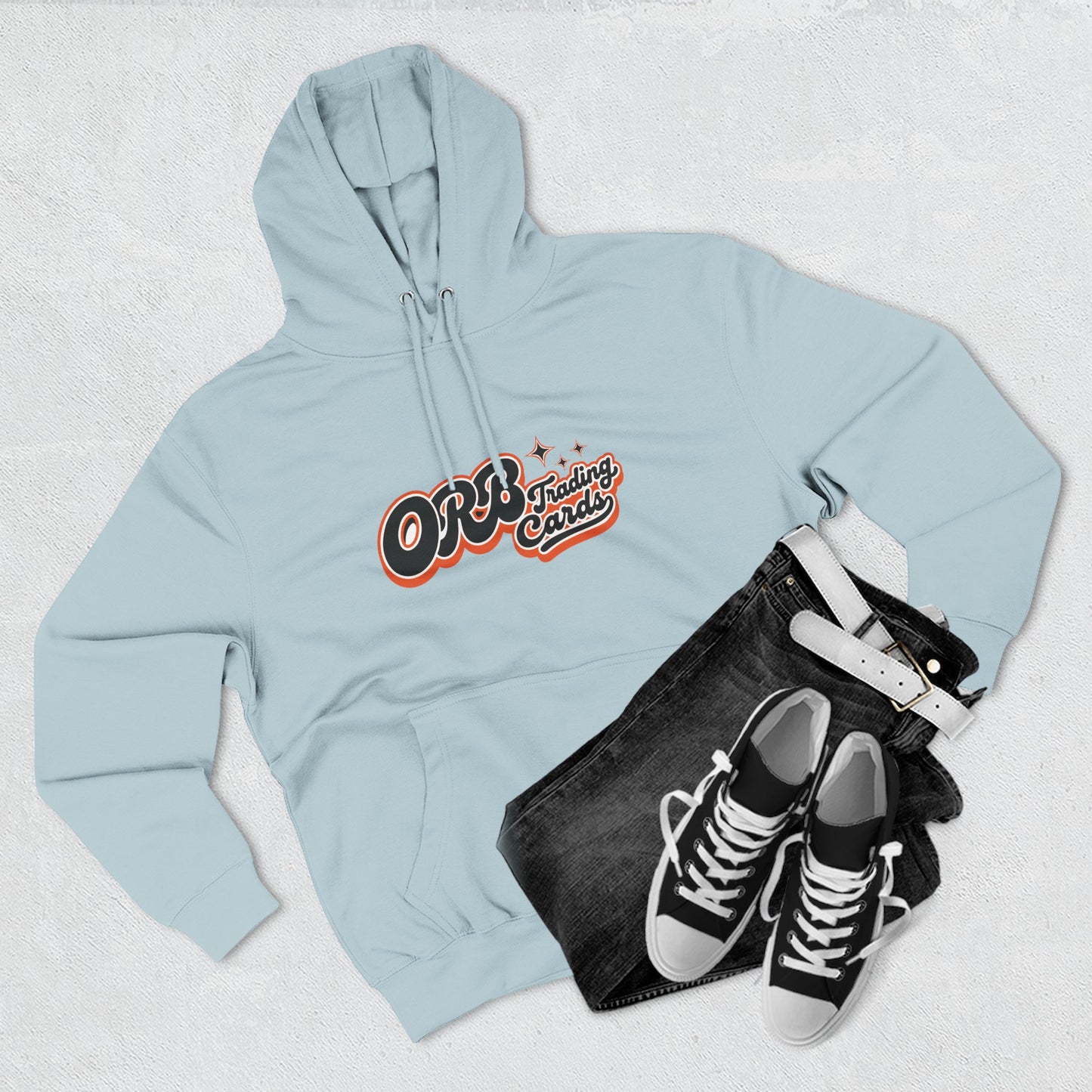 Find Your People Hoodie — 'ORB Trading Cards' Retro Script Fleece Hoodie