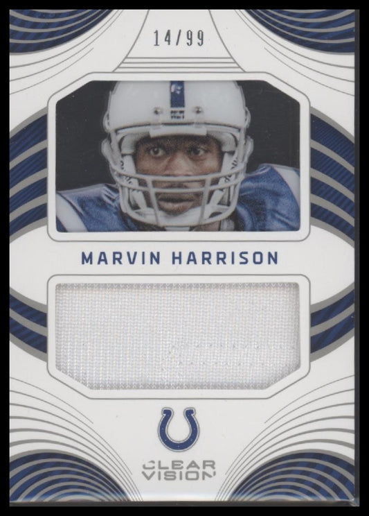 2016 Panini Clear Vision #18 Marvin Harrison Clear Vision Jersey #/99