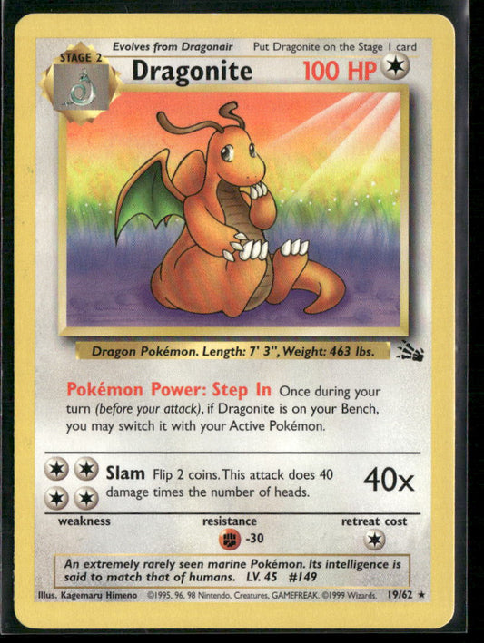 Pokemon Fossil #19/62 Dragonite