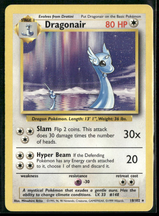 Pokemon Base Set #018/102 Dragonair