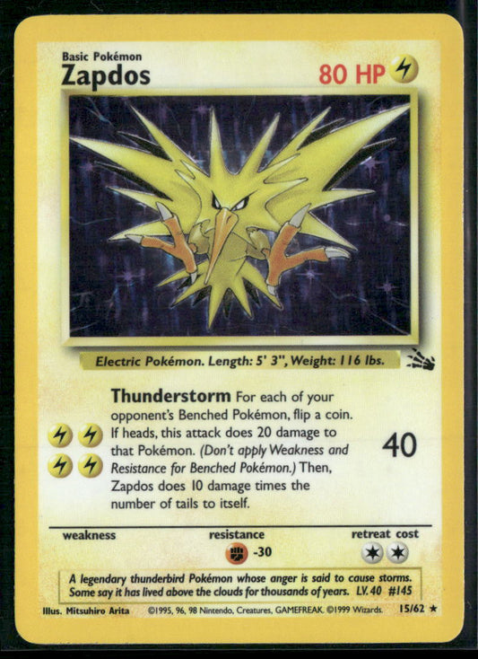 Pokemon Fossil #15/62 Zapdos