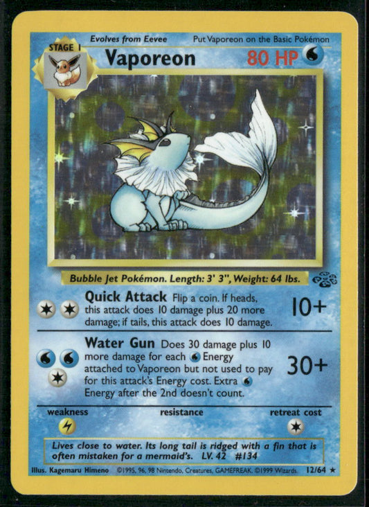 Pokemon Jungle #12/64 Vaporeon (12)