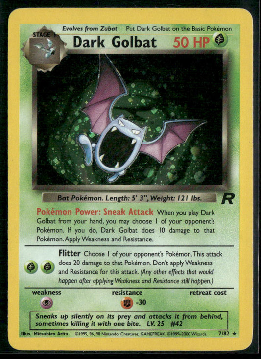 Pokemon Team Rocket #07/82 Dark Golbat