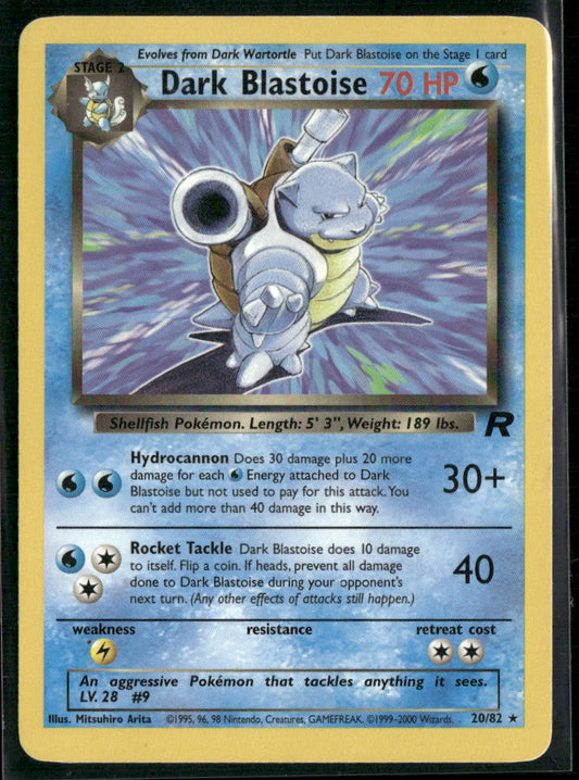 Pokemon Team Rocket #20/82 Dark Blastoise