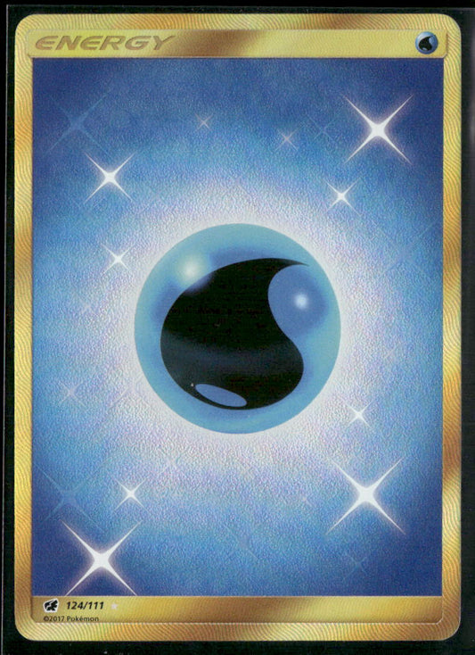 Pokemon SM - Crimson Invasion #124/111 Water Energy (Secret)