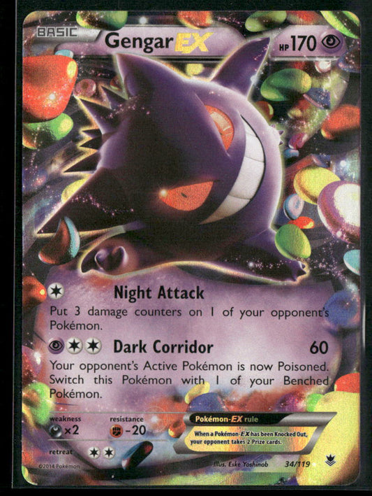 Pokemon XY - Phantom Forces #34/119 Gengar EX