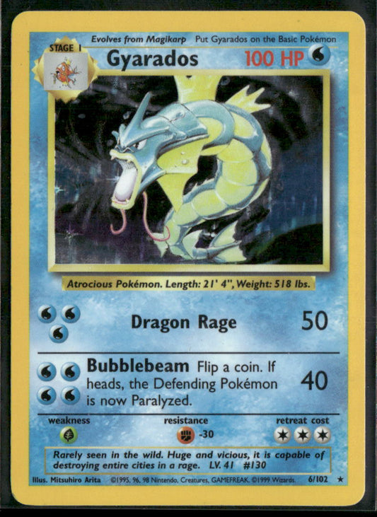 Pokemon Base Set #006/102 Gyarados