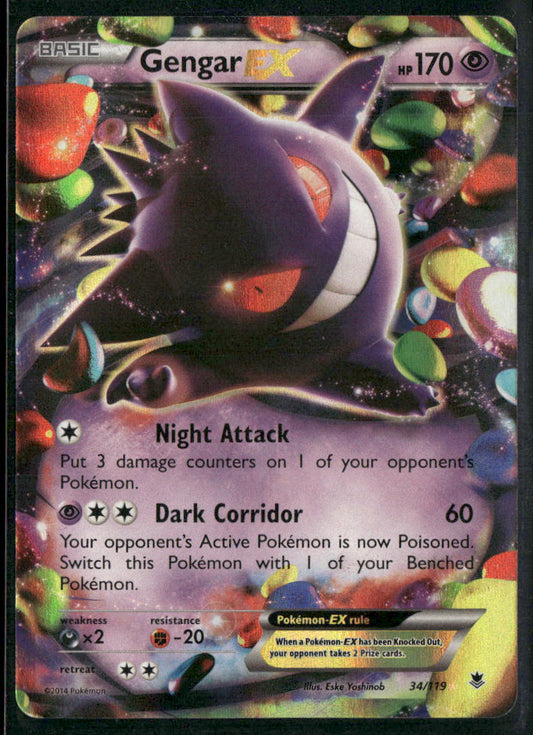 Pokemon XY - Phantom Forces #34/119 Gengar EX