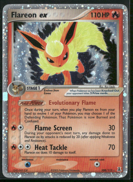 Pokemon Delta Species #108/113 Flareon ex