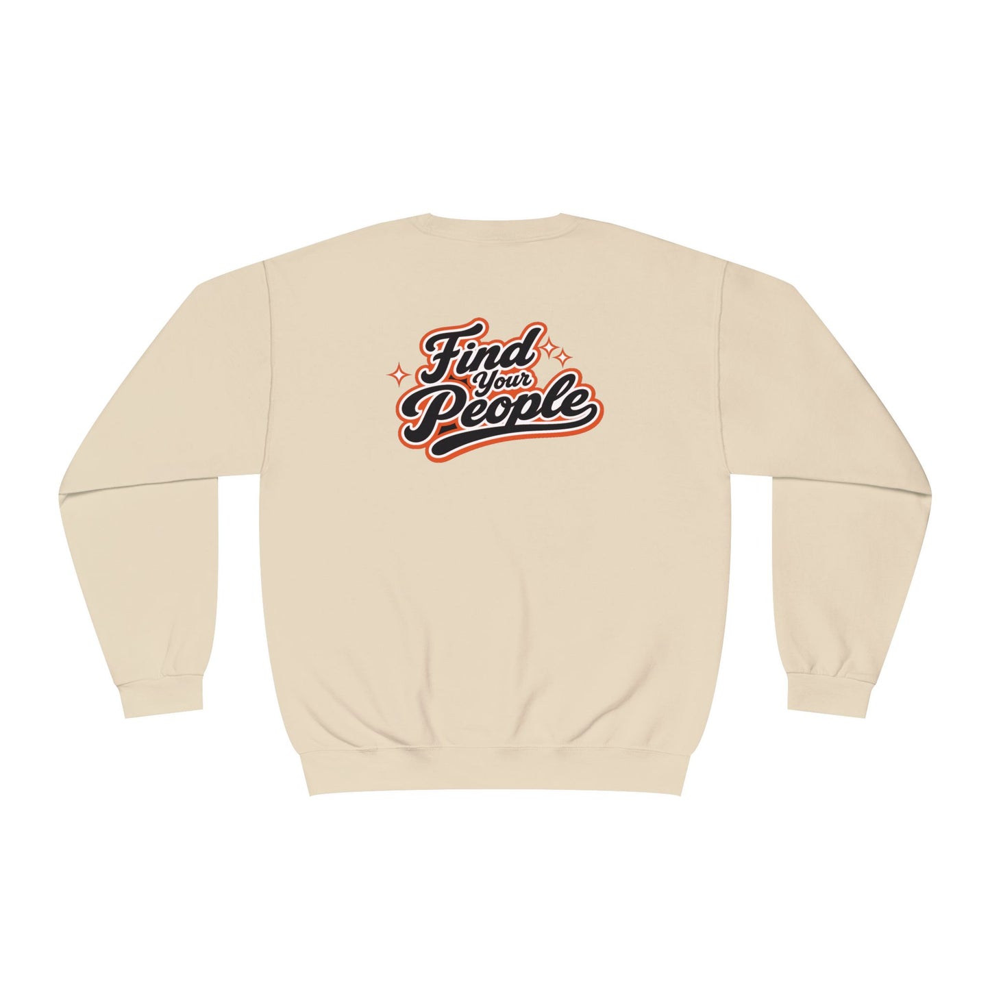 Find Your People Crewneck Sweatshirt – Retro Script Graphic Pullover