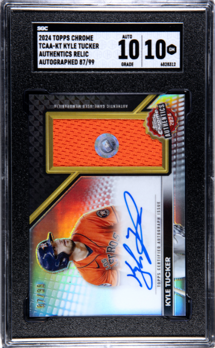 2024 Topps Chrome #TCAA-KT Kyle Tucker Authentics Auto SGC 10