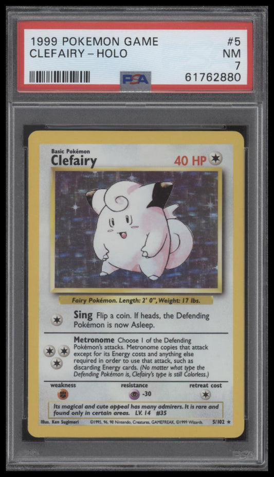 Clefairy-Holo 1999 Pokemon Game #5 PSA 7