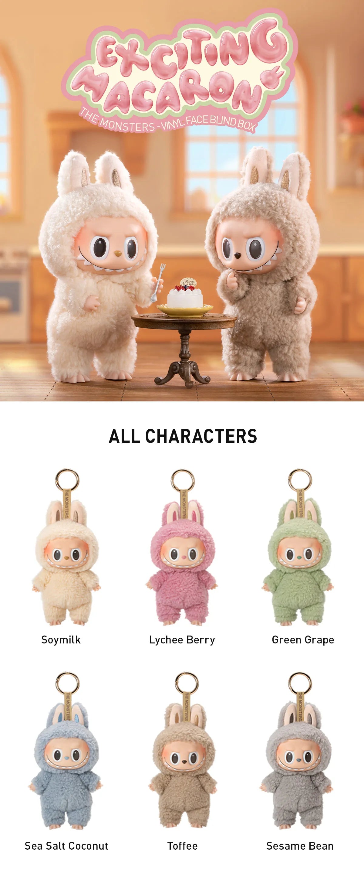 [RESTOCK: OCTOBER] POPMART Exciting Macaron Vinyl Face Blind Box Labubu