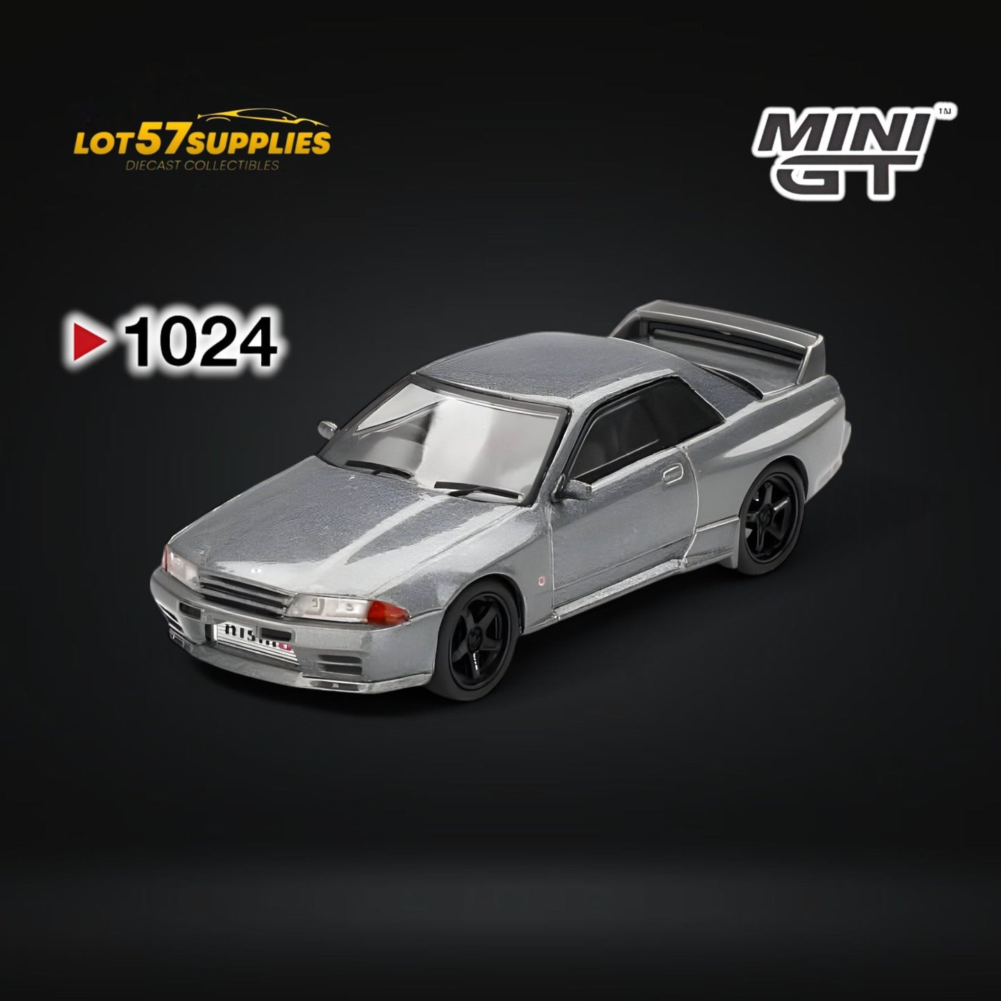 (Pre-Order) Mini-GT Nissan Skyline GT-R NISMO BNR32 CRS Version Dark Metal Gray 1:64
