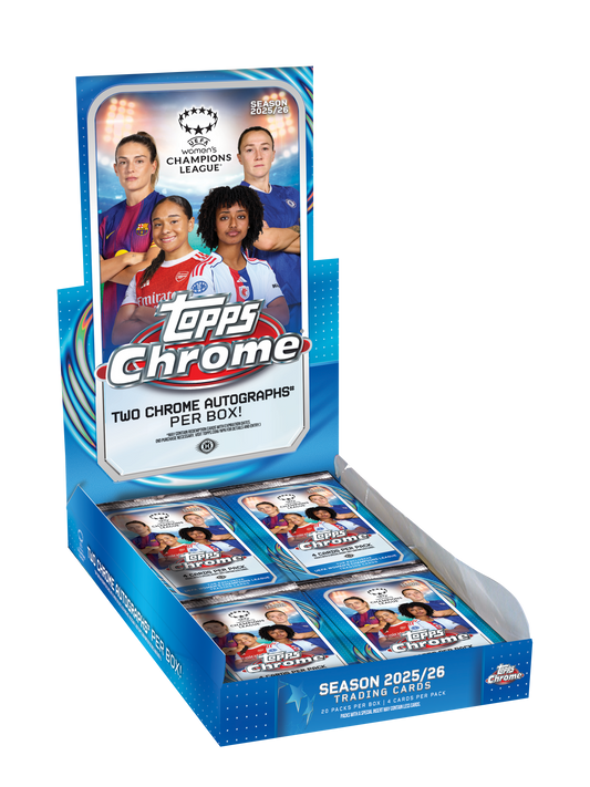 2025-26 Topps Chrome UEFA Women's Champions League Hobby Pack