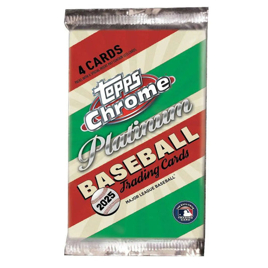 2025 Topps Chrome Platinum Baseball Blaster Pack, 4 cards