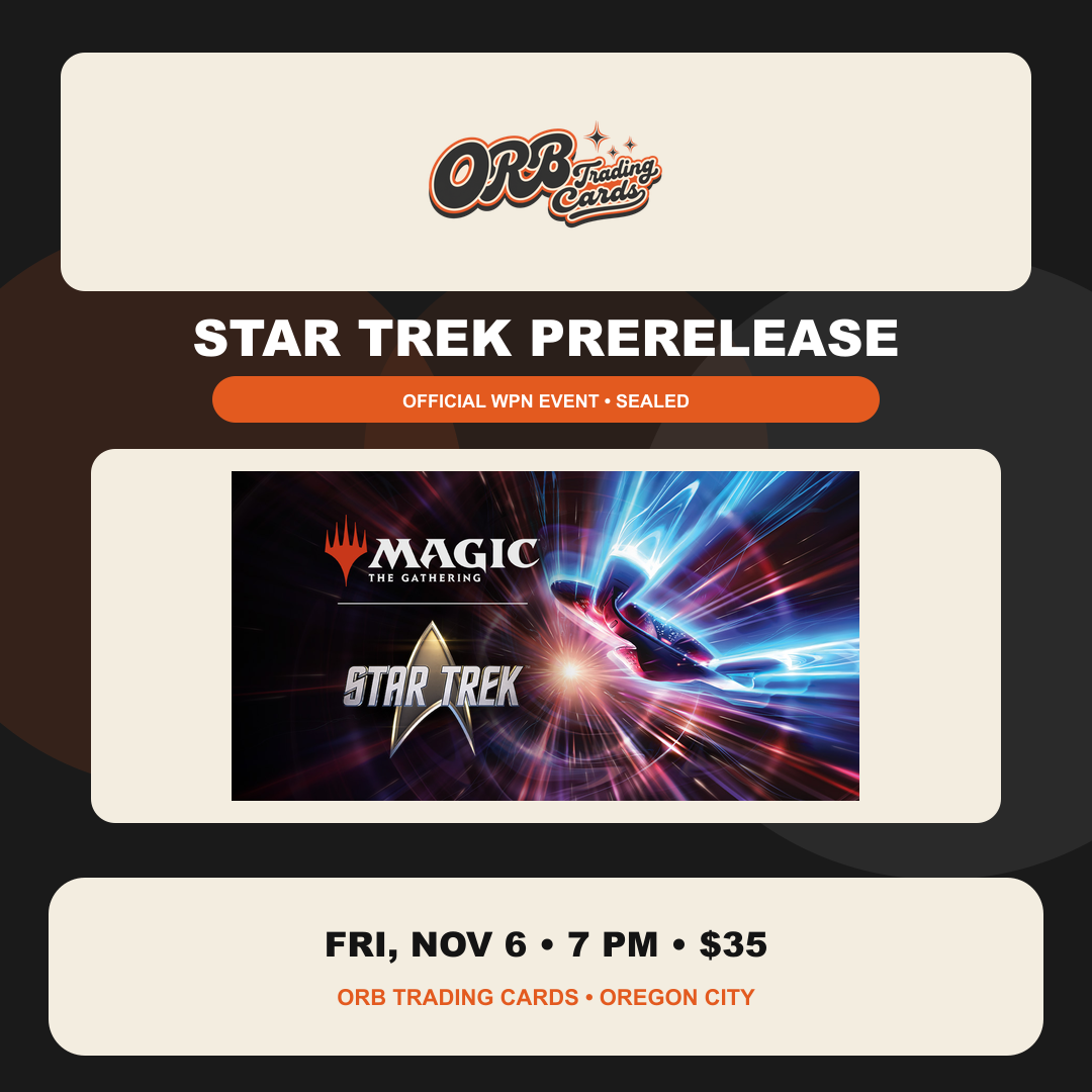 STAR TREK PRERELEASE at ORB Trading Cards