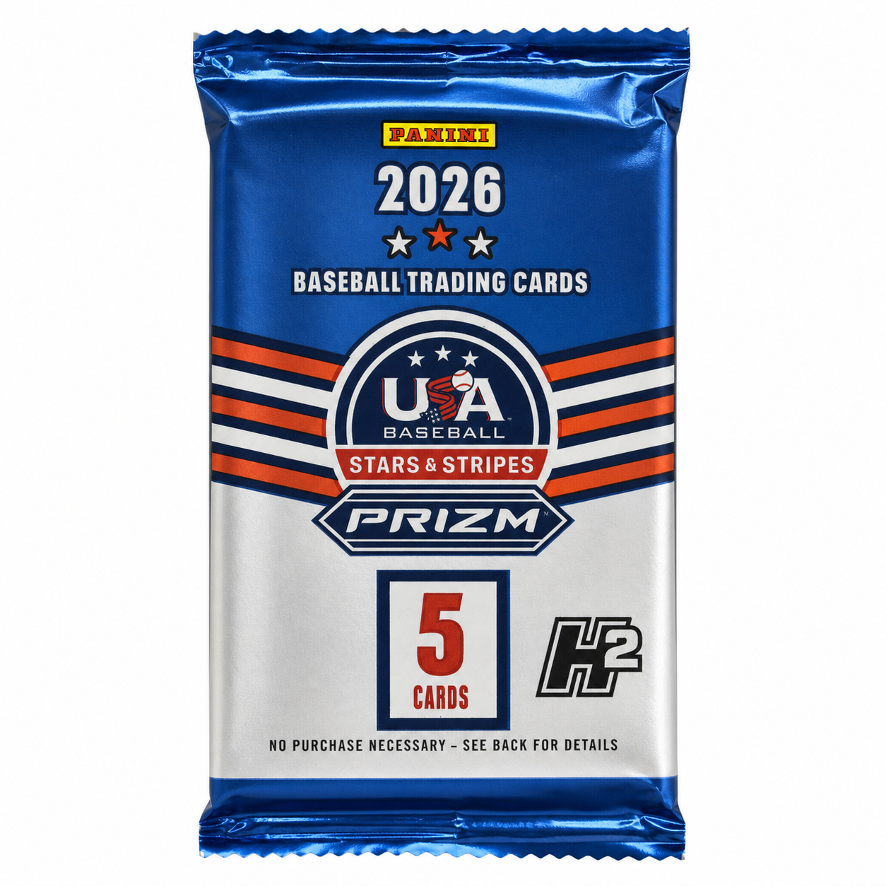 2026 Panini USA Baseball Stars & Stripes Prizm H2 5-card pack