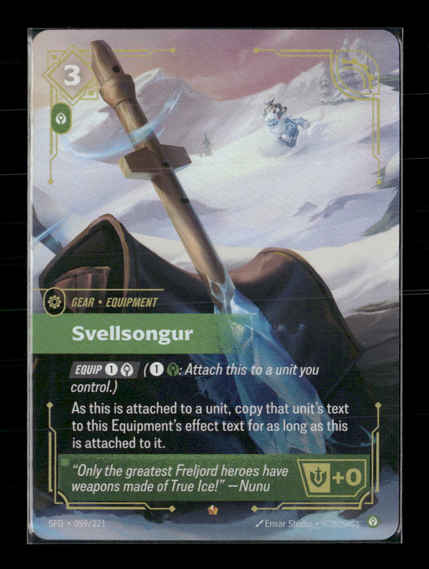 Svellsongur #059/221 Rare - Riftbound Spiritforged