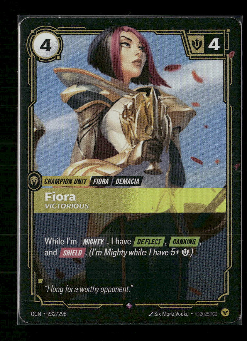 Fiora, Victorious #232/298 Holofoil Rare - Riftbound Origins