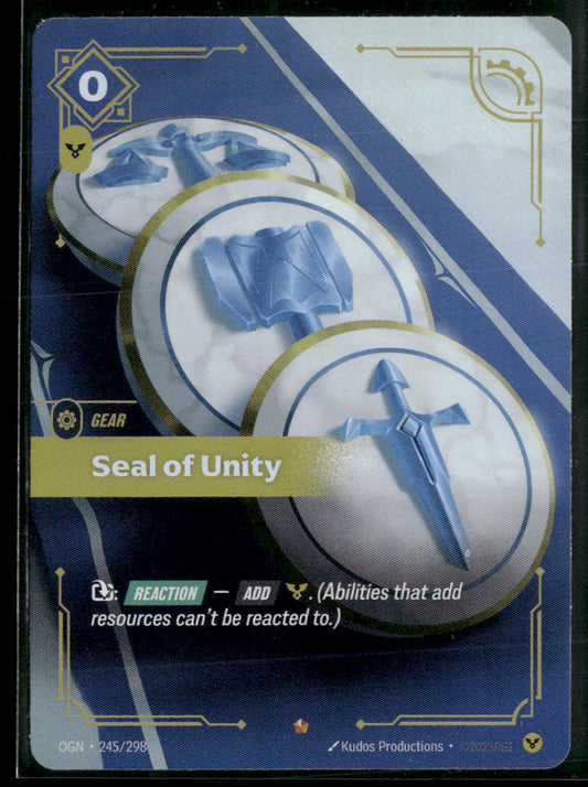 Seal of Unity #245/298 - Riftbound Origins