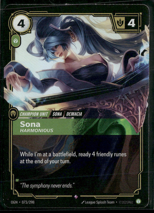 Sona #073/298 Rare - Riftbound Origins