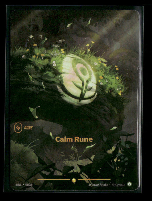 Calm Rune (R02a) #R02a Showcase - Riftbound Unleashed