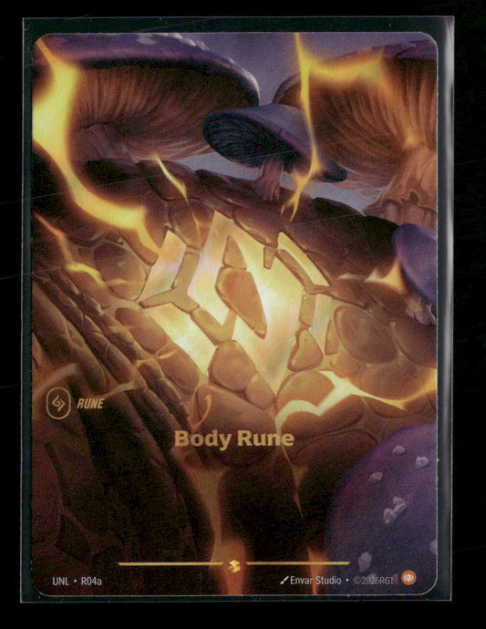 Body Rune (R04a) #R04a Showcase - Riftbound Unleashed