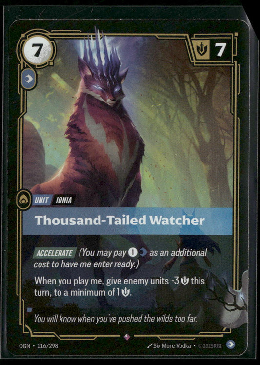 Thousand-Tailed Watcher #116/298 Rare - Riftbound Origins