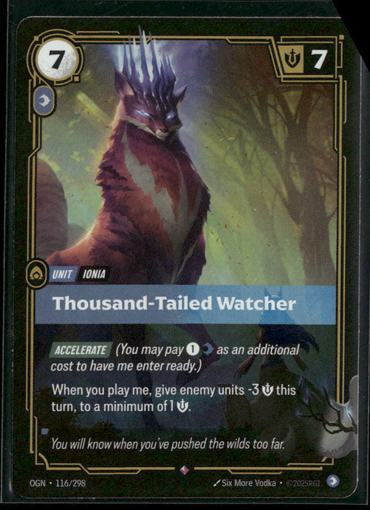 Thousand-Tailed Watcher #116/298 Rare - Riftbound Origins